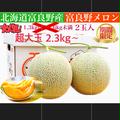 【限定】ご自宅用超大玉富良野メロン2.3kg〜　2玉入 | 超大玉富良野メロン　2.3kg〜 2玉入