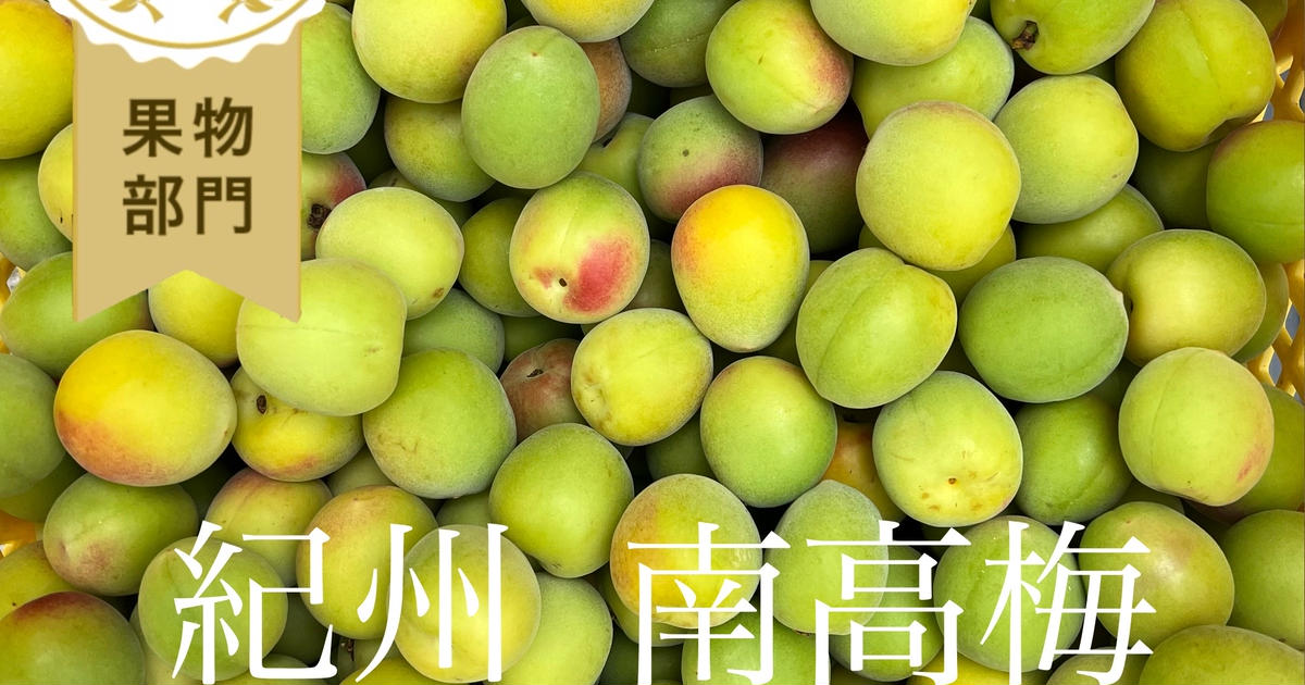 3110❄️クール便東京　黄色っぽい梅「紀州の南高梅」大玉3L4kg キルトパッチ mackieさんが にしたに園 の 【小玉】【3kg】黄梅 南高梅
