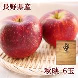 秋映６玉ギフトボックス　りんご　【2025先行予約】【信州長野県産】 6玉 果物や野菜などのお取り寄せ宅配食材通販産地直送アウル