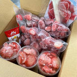 【7月アウルの日限定】今だけお買い得！冷凍紅ほっぺ1kg（500g×2袋）と削り苺紅ほっぺ（3カップ） 紅ほっぺ500ｇ×2袋と削り苺3カップ 果物や野菜などのお取り寄せ宅配食材通販産地直送アウル