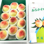 白鳳の大箱！秀品大玉10～１２玉入り☆あら川ブランド桃 桃9～12玉 果物や野菜などのお取り寄せ宅配食材通販産地直送アウル
