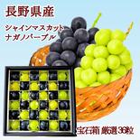 パープル＆シャイン宝石箱36粒　【贈答用】Hoshinaの宝石　ナガノパープル＆シャインマスカット 36粒 果物や野菜などのお取り寄せ宅配食材通販産地直送アウル