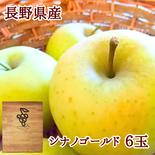 シナノゴールド ギフトボックス6玉　りんご　【2025先行予約】【信州長野県産】 ６玉 果物や野菜などのお取り寄せ宅配食材通販産地直送アウル