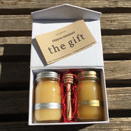 【産直ギフト】日本蜜蜂からの贈りもの　天然日本蜜蜂　【the gift】　生蜂蜜　健康長寿の天然自然食品　rawhoney 100㌘×100㌘　　計200g 果物や野菜などのお取り寄せ宅配食材通販産地直送アウル