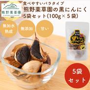 熊野薬草園の黒にんにく5袋セット(100g×5袋) 約500g(約100g×5袋) 果物や野菜などのお取り寄せ宅配食材通販産地直送アウル