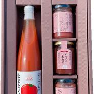 【ギフト】デラックスBOX（ジュースとスプレッドの詰め合わせ） とまとジュース500ml×1、いちごジャム160ｇ×1、いちごバター140ｇ×2 果物や野菜などのお取り寄せ宅配食材通販産地直送アウル