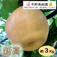 清流球磨梨・新高　3kg箱(3〜7個入り) 約3kg 果物や野菜などのお取り寄せ宅配食材通販産地直送アウル