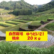 自然栽培「ゆうだい２１」精米　２０ｋｇ ２０ｋｇ 果物や野菜などのお取り寄せ宅配食材通販産地直送アウル