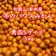 【越冬完熟早生・秀品・Ｓサイズ・3㎏】和歌山有田産！冬のハウスみかん★１月下旬以降の発送 3kg 果物や野菜などのお取り寄せ宅配食材通販産地直送アウル