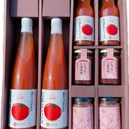 【ギフト】プレミアムBOX（ジュースとスプレッドの詰め合わせ） とまとジュース500ml×2、180ml×2、いちごジャム160ｇ×2、いちごバター140ｇ×2 果物や野菜などのお取り寄せ宅配食材通販産地直送アウル