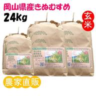 2024年 岡山県産 きぬむすめ 25kg 精米 ｜ 米・穀物/米/精米 産直