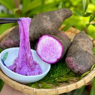 常温保存30日可》強い粘りとやさしい甘み！旬の紫やまいも2kg【紫山芋