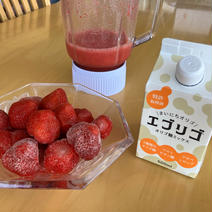 MANTENあまおうスムージーセット1kg フローズンあまおう1kg.オリゴ糖シロップ500ml 果物や野菜などのお取り寄せ宅配食材通販産地直送アウル