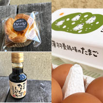 卵、タルト、醤油のギフトボックス 卵20個、タルト2個、醤油1本 果物や野菜などのお取り寄せ宅配食材通販産地直送アウル