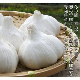 わけあり品】青森県産ホワイト六片種にんにく バラ 3kg(1kg×3ネット 