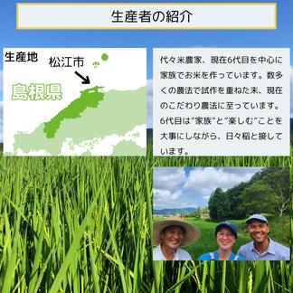 OLD【令和4年新米・白米】島根特Aのこだわり米　きぬむすめ　栽培期間化学肥料不使用 5kg　白米 米・穀物/米/精米通販