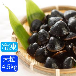 大容量でお得! 送料無料 冷凍 砂抜き済み しじみLサイズ4.5ｋｇ（900ｇ×5） チャック付きパック入り 島根県宍道湖産大和しじみ【北海道・沖縄への発送不可】 宍道湖産大和しじみＬ4.5ｋｇ（900ｇ×５） 魚介類/しじみ通販