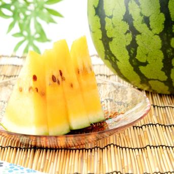 旬祭限定】《予約》尾花沢スイカ大玉 金色羅皇＋羅皇ザ・スウィート 2L
