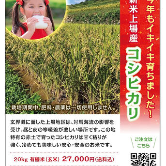 佐賀唐津上場産コシヒカリ10kg有機米 ｜ 米・穀物/玄米 産直アウル