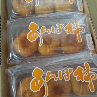 甲州名産あんぽ柿(平核無柿)〈小箱〉 １箱「１パック(３〜４個入)×３パック」 果物/果物の加工品通販