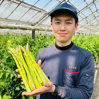 みずみずしく濃厚！大山を望む大地で育てた朝取り新鮮アスパラガス500g 500g 野菜/アスパラガス通販