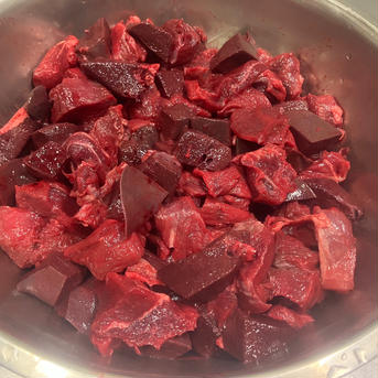 【ペット用】鹿肉＋レバーMIX 鹿肉1.1kg(400g×2,300g×1) ペットフード/ペットフード通販