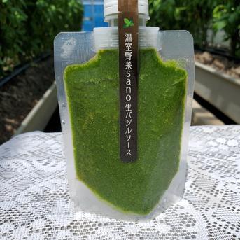 温室野菜 sano 無添加 生バジルソース（１３０g×４） １３０g×４ 調味料/ソース通販