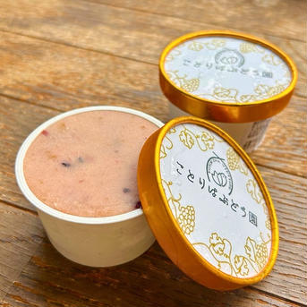 【アウルの日】ぶどうの甘さが詰まったアイスクリームジェラート　3種各2個(計６個) 540g 加工品/アイス通販