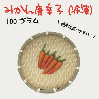みかん唐辛子 約100g 宮崎産 冷凍 激辛 収穫後に急速冷凍 ｜ 野菜