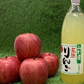 完熟★全玉蜜入りふじりんご(秀品)＆りんごの恵み(3kg箱) ふじ1.8*1本*1袋(3kg箱) 果物/果物セット・詰め合わせ通販