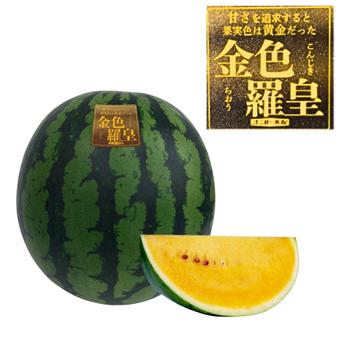 金色羅皇 尾花沢スイカ 12kg以上 旬祭限定】《予約》尾花沢スイカ大玉 金色羅皇＋羅皇ザ・スウィート4 L