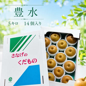 洋梨 12キロ( 1キロ　3-5個) 豊水梨 14個 中玉 秀品 5キロ箱 ｜ 果物/梨 産直アウル 農家・漁師など