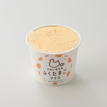 遅れてごめんね！『父の日』平飼いふくたまごの卵アイス(６個セット) ノーマルアイス　100ml×6個 　父の日メッセージカード×１枚 加工品/アイス通販