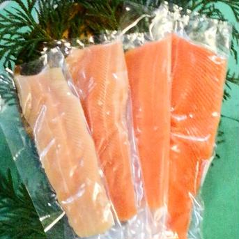 渓流お刺身サーモンフィレ約１キロ3枚～5枚入り １キロ 魚介類/川魚通販