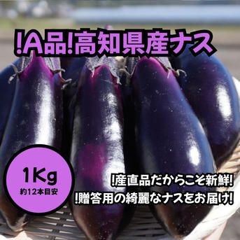 高知県産ナス1Kg(約12本) | 野菜/茄子 産直アウル 農家から直接野菜