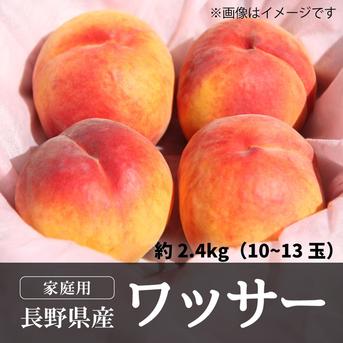 早生ワッサー　家庭用10キロ 家庭用】早生ワッサー2.4kg（10～13玉）／本気農場いけだ ｜ 果物/もも