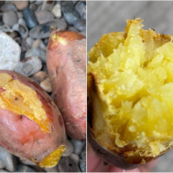 「安納芋と紅はるかの食べ比べセット各３ｋｇ」　栽培期間中農薬不使用　1ヶ月超追熟のお芋をお届け。 安納芋・紅はるか各３ｋｇ 野菜/さつまいも通販