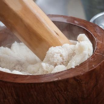 自社生産「黒豆餅」「アオサ餅」セット！8枚/袋×6パック（各種3パック） 450g／袋×6パック 米・穀物/餅通販