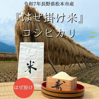 令和7年産 はぜ掛け米コシヒカリ | 米・穀物/米/精米 産直アウル 農家