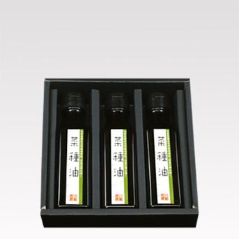自家農園産自然栽培原料・低温圧搾生搾り菜種油3本詰 110ｇ＊3本 調味料/油通販