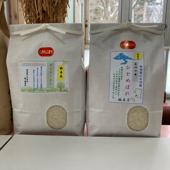 『みんなで頑張ろう米❗️』あきたこまち/ひとめぼれ精米3kg食べ比べセットとあきたこまち玄米5kgセット 11kg 米・穀物/お米セット・詰め合わせ通販