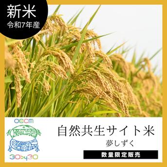 令和7年産 新米 自然共生サイト米 2025 New Harvest 