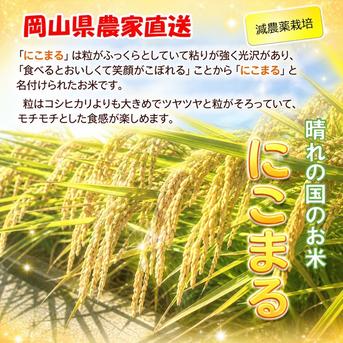 2026年 岡山県産 ニコマル 20kg 精米（精米後、20kg⇒18.0kg程度となり