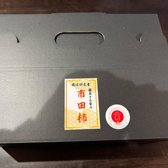 2箱セット 藤木農園の市田柿 ご贈答BOX 約600g入り 1200g  600g入りの箱を2箱セット 果物/柿通販