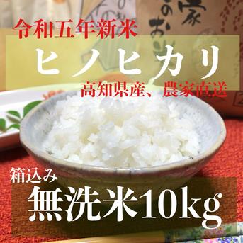 令和五年新米 高知県産「ヒノヒカリ」無洗米箱込み10kg 無洗米箱込み10kg 米・穀物/米/精米通販