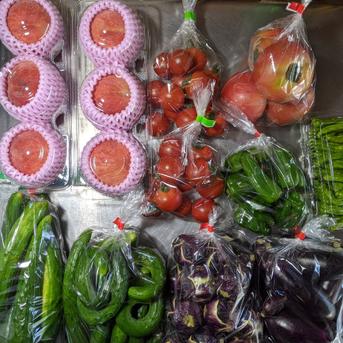 キュウリ、シシトウ、ピーマン、トマト、ナス、桃 5kg 野菜/野菜セット・詰め合わせ通販