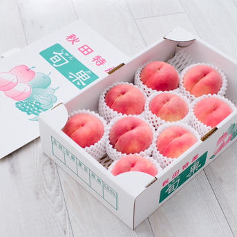 9月の硬い桃[さくら白桃] | 果物/もも 産直アウル 農家から直接