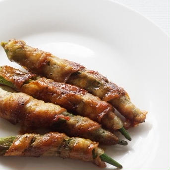 飯島農園の大長五角オクラ、ビッグフィンガー オクラ40〜50本 野菜/オクラ通販