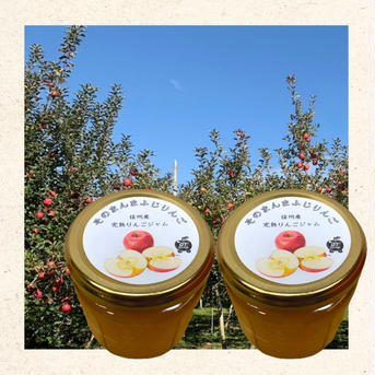 濃厚な甘さ🍎そのまんまふじりんご【りんごジャム×２個】ゴロゴロりんご果肉たっぷり！ りんごジャム×２個 加工品/ジャム通販