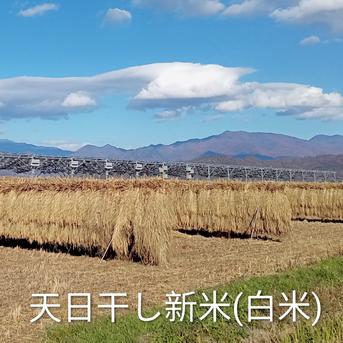 食品 ひとめぼれ はざかけ天日干し米 自然栽培 無農薬無肥料 無化学